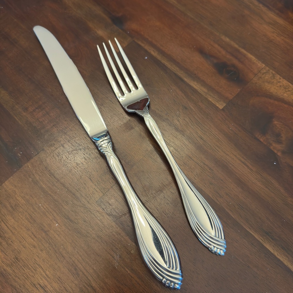 Oneida Community Silver Heiress Stainless Steel‎ Knife Fork
